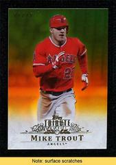 Mike Trout [Gold] #48 Baseball Cards 2013 Topps Tribute Prices