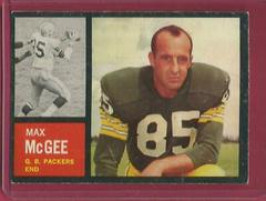 Max McGee #67 Football Cards 1962 Topps Prices