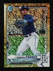 Wander Franco [Gold Shimmer Refractor] #BCP-240 Baseball Cards 2021 Bowman Chrome Prospects Prices