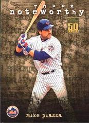 Mike Piazza #TN13 Baseball Cards 2001 Topps Noteworthy Prices
