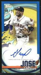 Jose Altuve [Blue] Baseball Cards 2022 Topps Rip Autographs Prices