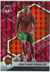 Cristiano Ronaldo [Reactive Red] Soccer Cards 2021 Panini Mosaic Road to FIFA World Cup Prices