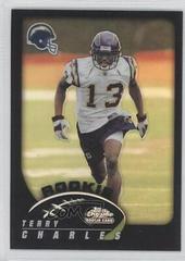 Terry Charles [Black Refractor] #180 Football Cards 2002 Topps Chrome Prices