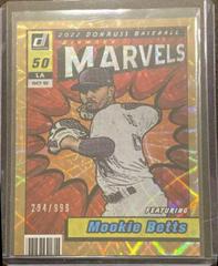 Mookie Betts [Gold] Baseball Cards 2022 Panini Donruss Marvels Prices