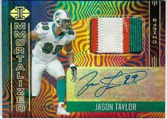 Jason Taylor [Gold] Football Cards 2021 Panini Illusions Immortalized Jersey Autographs Prices