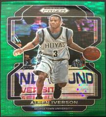 Allen Iverson [Green Pulsar] #1 Basketball Cards 2022 Panini Prizm Draft Picks Prices