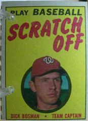 Dick Bosman Baseball Cards 1971 Topps Scratch Offs Prices