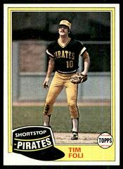 Tim Foli #501 Baseball Cards 1981 Topps Prices