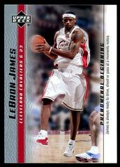LeBron James [2007 Cleveland National] #16 Basketball Cards 2003 Upper Deck Phenomenal Beginning Prices