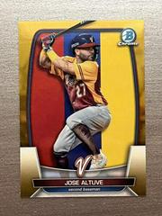 Jose Altuve [Gold] Baseball Cards 2023 Bowman Chrome WBC Flag Refractor Prices