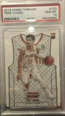 Trae Young #103 Basketball Cards 2018 Panini Threads Prices