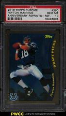 Peyton Manning [Refractor] #360 Football Cards 2010 Topps Chrome Anniversary Reprints Prices
