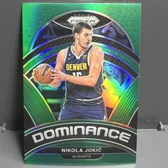 Nikola Jokic [Green] #10 Basketball Cards 2022 Panini Prizm Dominance Prices