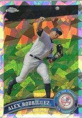 Alex Rodriguez [Atomic Refractor] #100 Baseball Cards 2011 Topps Chrome Prices