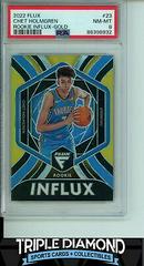 Chet Holmgren [Gold] #23 Basketball Cards 2022 Panini Flux Rookie Influx Prices