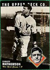Christy Mathewson [125th Anniversary] #153 Baseball Cards 1994 Upper Deck All Time Heroes Prices