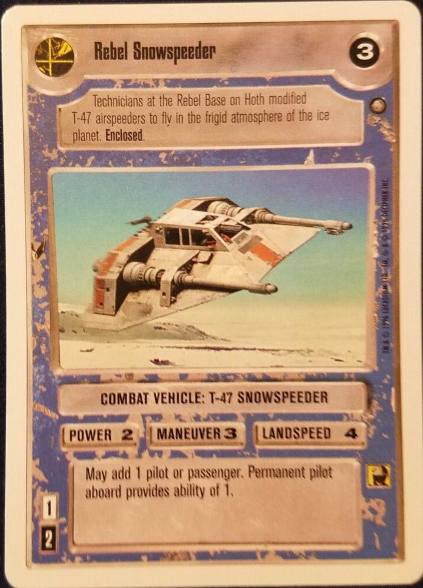 Rebel Snowspeeder Star Wars CCG Empire Strikes Back 2-Player