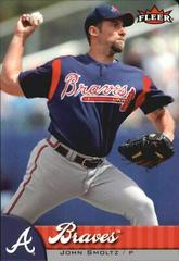 John Smoltz [Mini Die Cut] #303 Baseball Cards 2007 Fleer Prices