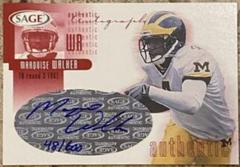 Marquise Walker [Red] #A44 Football Cards 2002 Sage Autographs Prices