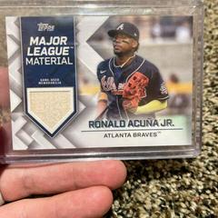 Ronald Acuna Jr. [Series 2] #MLM-RA Baseball Cards 2022 Topps Major League Material Relics Prices