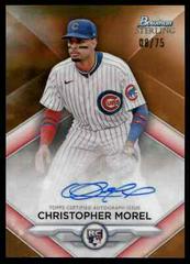 Christopher Morel [Orange] #RA-CM Baseball Cards 2023 Bowman Sterling Rookie Autographs Prices