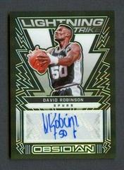 David Robinson #LSS-DVR Basketball Cards 2021 Panini Obsidian Lightning Strike Signatures Prices