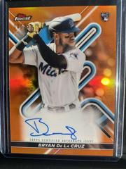 Bryan De La Cruz [Orange] Baseball Cards 2022 Topps Finest Autographs Prices
