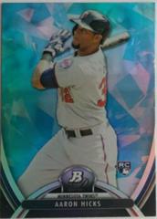 Aaron Hicks [Blue Sapphire] #21 Baseball Cards 2013 Bowman Platinum Prices