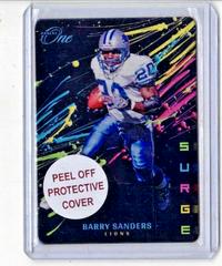 Barry Sanders #SRG-BSA Football Cards 2022 Panini One Surge Prices
