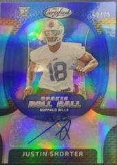 Justin Shorter [Blue] #RRCS-14 Football Cards 2023 Panini Certified Rookie Roll Call Signatures Prices