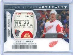 Brett Hull Hockey Cards 2022 Upper Deck Artifacts Game Ticket Prices