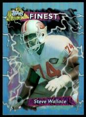 Steve Wallace [Refractor] #14 Football Cards 1995 Topps Finest Prices