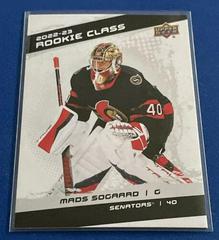 Mads Sogaard Hockey Cards 2022 Upper Deck Rookie Class Prices