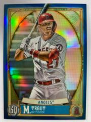 Mike Trout [Indigo Refractor] #244 Baseball Cards 2021 Topps Gypsy Queen Chrome Box Toppers Prices