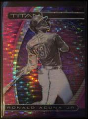 Ronald Acuna Jr. [Pink Pulsar] #2 Baseball Cards 2021 Panini Chronicles Titan Prices