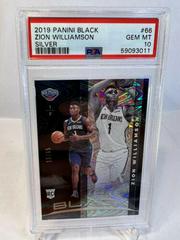 Zion Williamson [Silver] #66 Basketball Cards 2019 Panini Black Prices