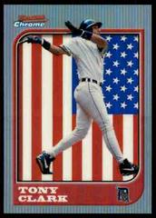 Tony Clark [Refractor] #6 Baseball Cards 1997 Bowman Chrome International Prices