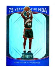 Gary Payton #63 Basketball Cards 2021 Panini Select 75 Years of the NBA Prices