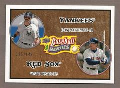 Don Mattingly [Brown] Baseball Cards 2008 Upper Deck Baseball Heroes Prices