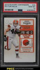 Peyton Hillis #24 Football Cards 2010 Playoff Contenders Prices