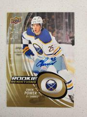 Owen Power [Gold Autograph] Hockey Cards 2022 Upper Deck Trilogy Rookie Renditions Prices