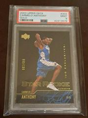 Carmelo Anthony [Gold] #303 Basketball Cards 2003 Upper Deck Prices