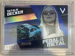 Natalie Decker [Blue] #13 Racing Cards 2022 Panini Chronicles Nascar Pedal to the Metal Prices