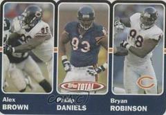 Alex Brown, Bryan Robinson, Phillip Daniels #336 Football Cards 2003 Topps Total Prices
