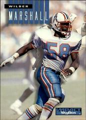 Wilber Marshall #105 Football Cards 1994 Skybox Impact Prices