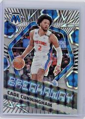 Cade Cunningham [White] #7 Basketball Cards 2022 Panini Mosaic Breakaway Prices