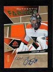 Carter Hart [Autograph] #AF-CH Hockey Cards 2021 SP Game Used Authentic Fabrics Prices