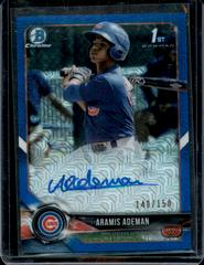 Aramis Ademan [Blue Refractor] #BCPA-AA Baseball Cards 2018 Bowman Chrome Prospects Autographs Prices
