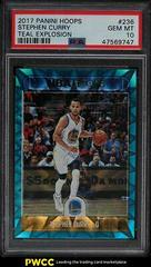 Stephen Curry [Teal] Basketball Cards 2017 Panini Hoops Prices
