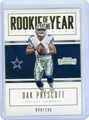 Dak Prescott [Gold] Football Cards 2016 Panini Contenders Rookie of the Year Prices